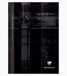 Agendă nedatată A4, 72 file, copertă tare, Clairefontaine negru