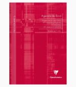 Agendă nedatată A4, 72 file, copertă tare, Clairefontaine roșu