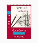 Bloc desen Accademia Schizzi, A4, cu spiră, Fabriano