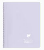 Caiet cu spiră A5, 80 file, Colecția Koverbook, Clairefontaine lilac