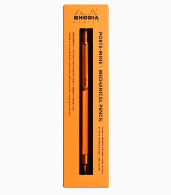 Creion mecanic 0.5 mm, Rhodia scRipt portocaliu cutie