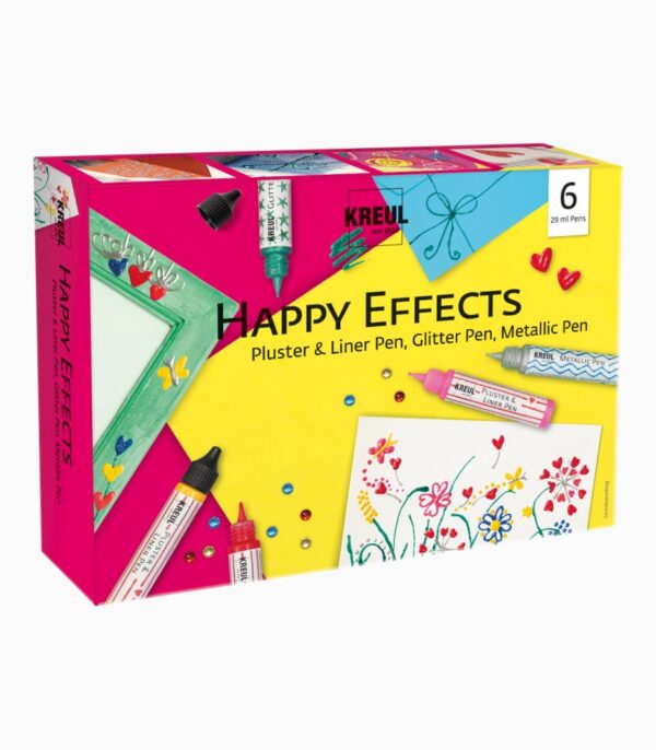 Culori decorative Happy Effects Kreul, set 6 x 29 ml