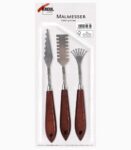 Cuțite de paletă cu model Kreul, set 3 buc