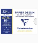 Hârtie desen A3, 10 coli, Clairefontaine