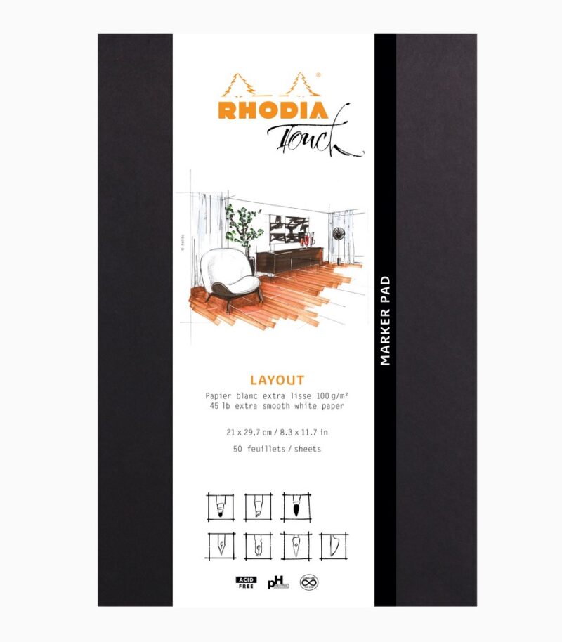Marker Pad A4+ Rhodia Touch Layout ambalaj