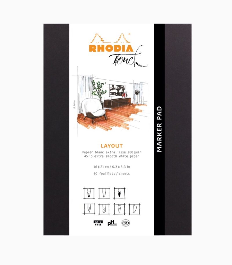Marker Pad A5+ Rhodia Touch Layout ambalaj