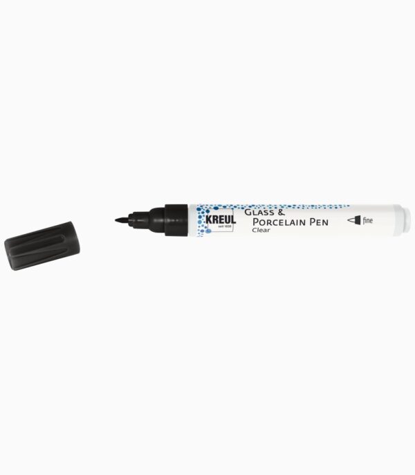 Marker pentru sticlă și porțelan Kreul Clear Fine black