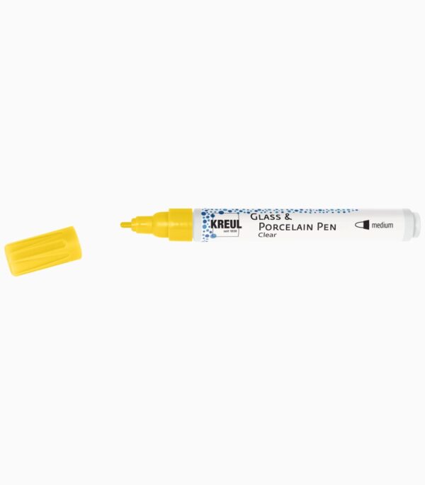 Marker pentru sticlă și porțelan Kreul Clear Medium yellow