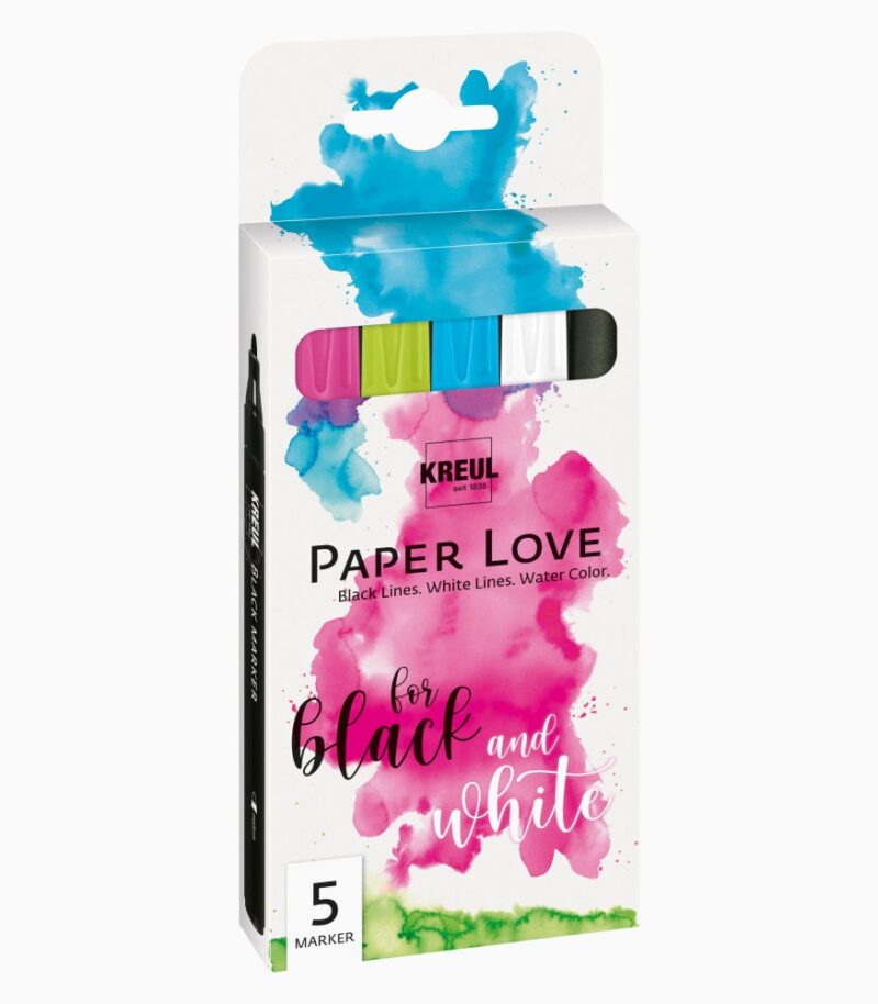 Markere Paper Love Kreul, set 5 buc