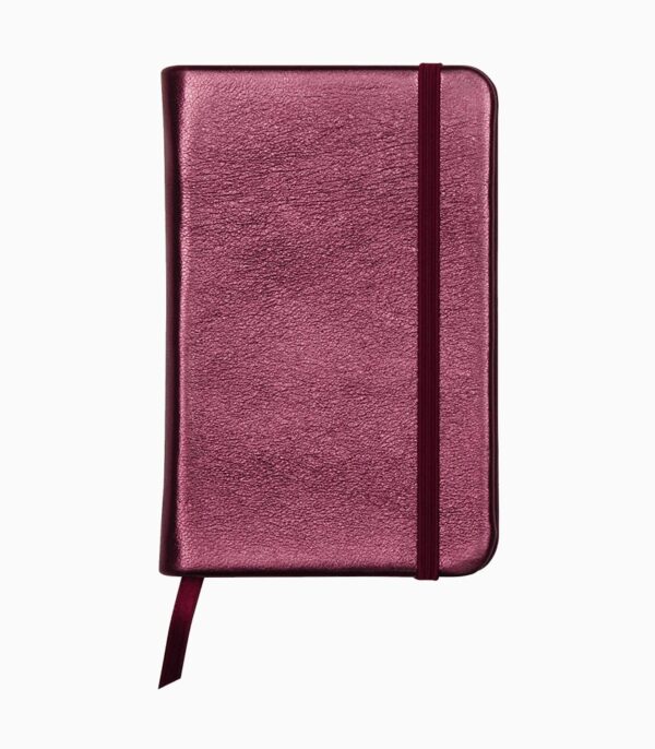 Notebook cu copertă tare din piele Cuirise, A6, Clairefontaine cherry