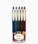 Pix cu gel 0.5 mm Zebra Sarasa Clip Vintage 1, 5/set