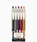 Pix cu gel 0.5 mm Zebra Sarasa Clip Vintage 2, 5/set