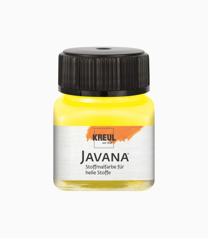 Vopsea pentru textile deschise la culoare Javana, 20 ml citron