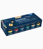 Vopsea pentru textile Javana Metallic Basic Kreul, set 6 buc x 20 ml